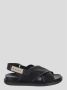Marni Sandalen Black Leather And Tech Fabric Sandals in zwart - Thumbnail 9