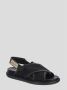 Marni Sandalen Black Leather And Tech Fabric Sandals in zwart - Thumbnail 10