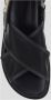 Marni Sandalen Black Leather And Tech Fabric Sandals in zwart - Thumbnail 12