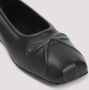 Marni Nappa lederen naadloze kleine strik ballet plat Black Dames - Thumbnail 9
