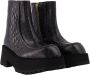 Marni Zwarte Leren Zip Booties Zwart Dames - Thumbnail 2