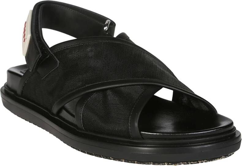 Marni Flat Sandals Black Dames