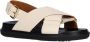 Marni Fussbet sandalen met gekruiste bandjes Beige - Thumbnail 12