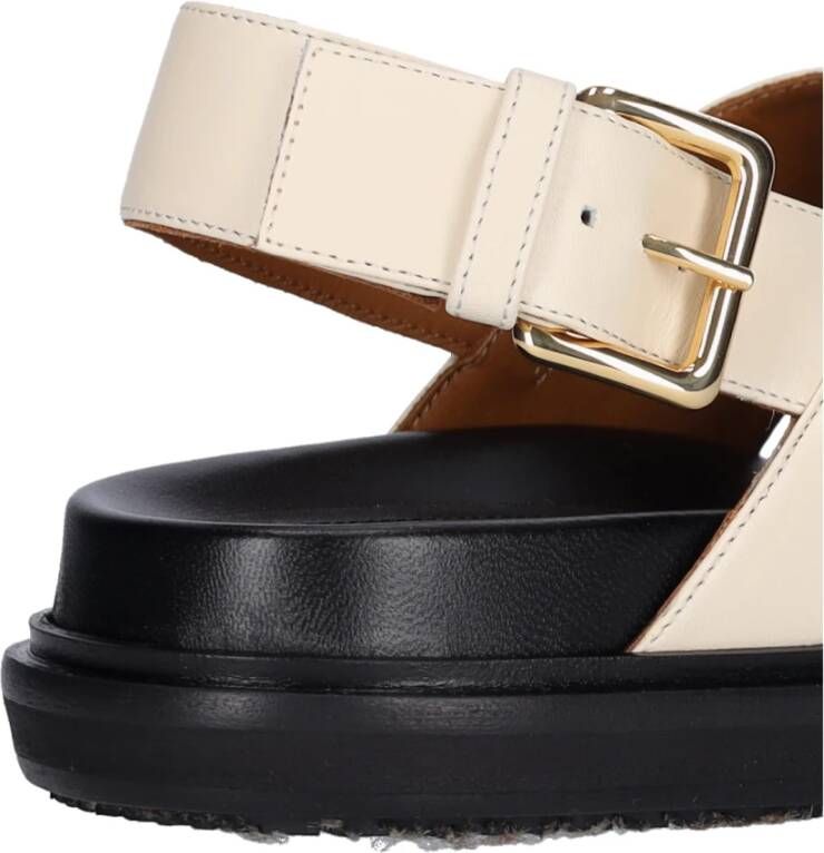 Marni Fussbet sandalen met gekruiste bandjes Beige - Foto 14