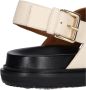 Marni Fussbet sandalen met gekruiste bandjes Beige - Thumbnail 14