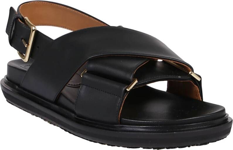Marni Flat Sandals Zwart Dames