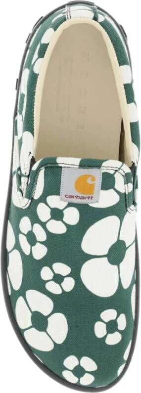 Marni x Carhartt sneakers met bloemenprint Groen - Foto 14