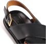 Marni Fussbet sandalen met kruisbandjes Zwart - Thumbnail 5