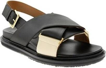 Marni Fussbett Sandal Zwart Dames