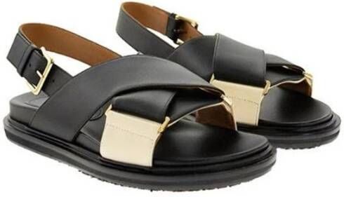 Marni Fussbett Sandal Zwart Dames