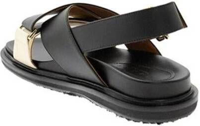 Marni Fussbet sandalen met gekruiste bandjes Zwart - Foto 7