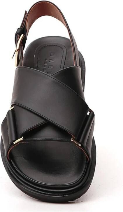 Marni Fussbett Sandal Zwart Dames