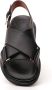 Marni Leren Criss-Cross Platte Sandalen Black Dames - Thumbnail 13
