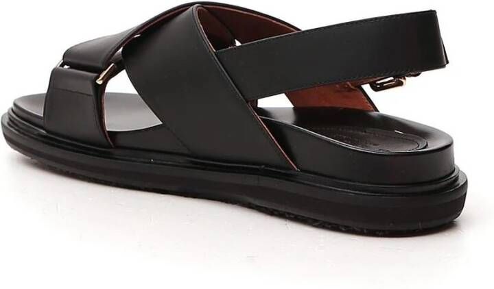 Marni Fussbett Sandal Zwart Dames