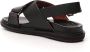 Marni Leren Criss-Cross Platte Sandalen Black Dames - Thumbnail 14
