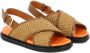 Marni Fussbett raffia sandalen Beige - Thumbnail 3