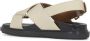 Marni Sandalen Ivory Smooth Leather Sandals With Rear Belt in beige - Thumbnail 17