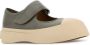 Marni Grijze Leren Mary Jane Sneakers Gray Dames - Thumbnail 8