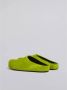 Marni Fussbett Sabot slippers met kalfshaar Groen - Thumbnail 4