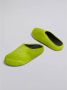 Marni Fussbett Sabot slippers met kalfshaar Groen - Thumbnail 6
