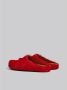 Marni Fussbett sabot van langharig kalfsleer Red Heren - Thumbnail 3