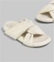 Marni Ivory twisted leather bubble sandal Beige Dames - Thumbnail 10