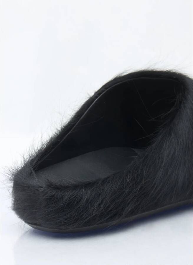Marni Kalfshaar Fussbett Sabot Mules Black Dames