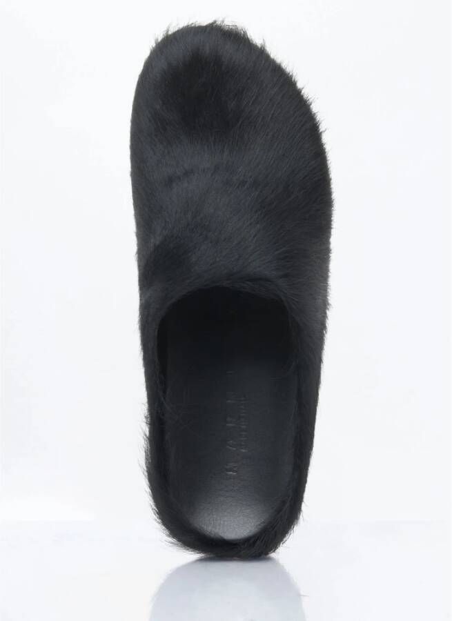Marni Kalfshaar Fussbett Sabot Mules Black Dames - Foto 2