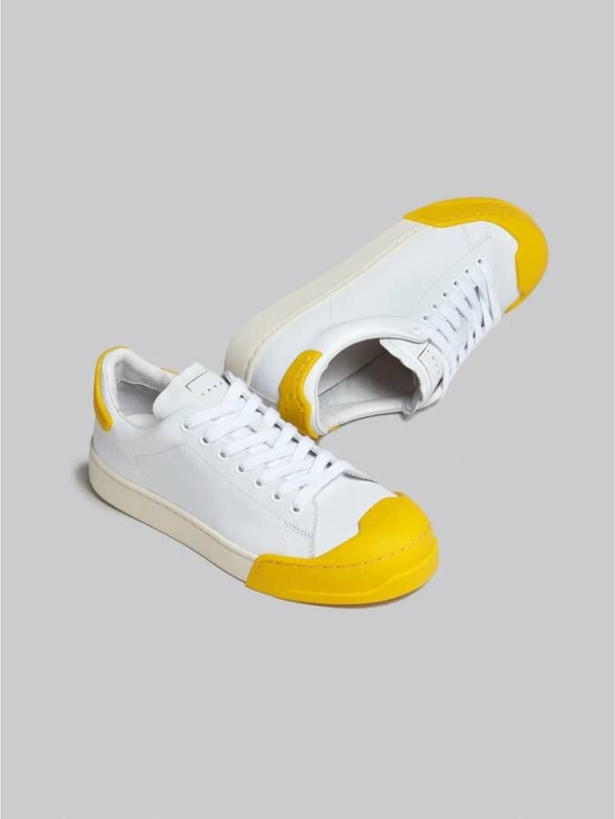 Marni Kleurrijke Rubberen Detail Sneakers White Dames