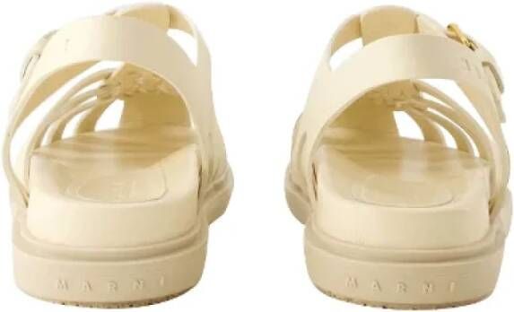 Marni Leather sandals White Dames