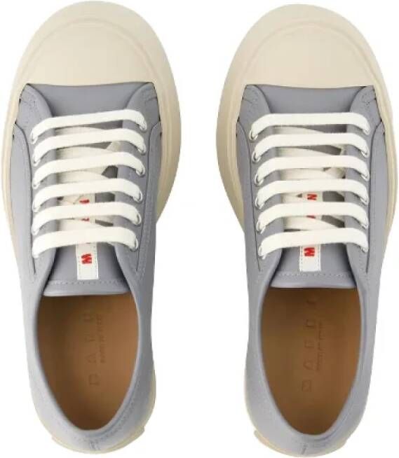 Marni Leather sneakers Gray Dames