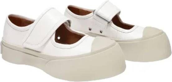 Marni Leather sneakers White Dames