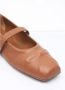 Marni Leren Ballerina Flats met Ingedrukte Strik Brown Dames - Thumbnail 7