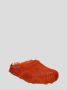 Marni Fussbett Sabot slippers met kalfshaar Oranje - Thumbnail 10