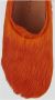 Marni Fussbett Sabot slippers met kalfshaar Oranje - Thumbnail 11