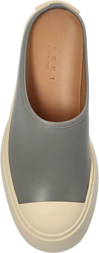 Marni Leren Platform Slippers
