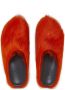 Marni Fussbett Sabot slippers met kalfshaar Oranje - Thumbnail 7