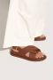 Marni Bruine platte sandalen voor vrouwen Bruin Dames - Thumbnail 12