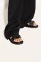 Marni Iconische leren sandalen met kruisband Black Dames - Thumbnail 7