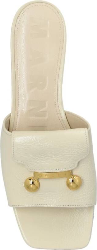 Marni Leren Slippers