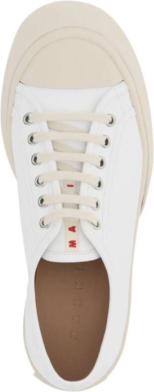 Marni Witte Sneakers Regular Fit Geschikt voor Alle Temperaturen 100% Leer White - Foto 15