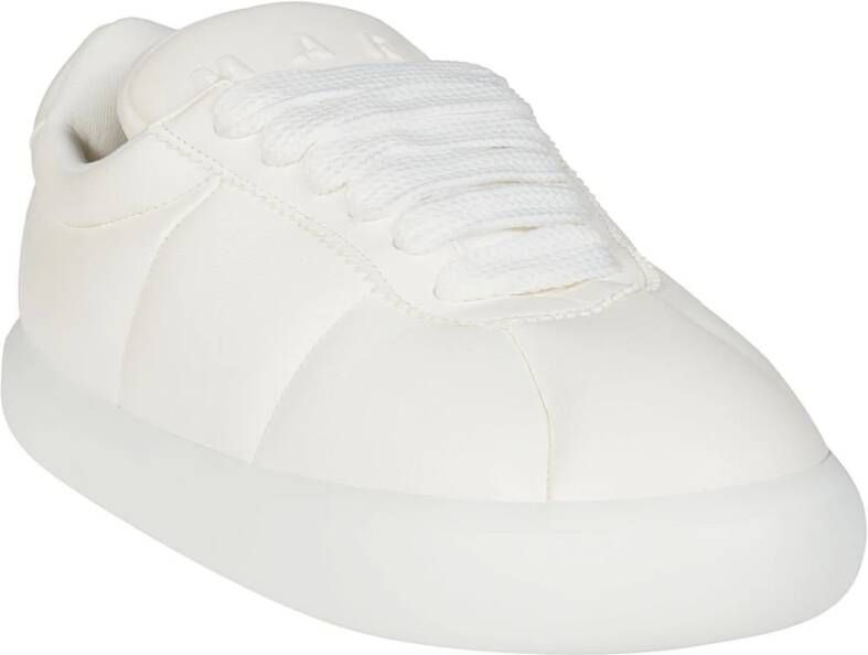 Marni Logo Sneakers Hiel White Heren