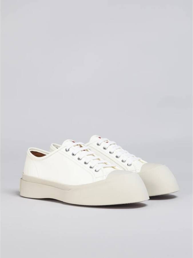 Marni Luxe Leren Chunky Sole Sneakers White Heren