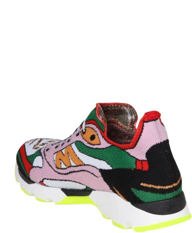 Marni Multicolor Stretch Fabric Sneakers Multicolor Dames