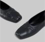 Marni Nappa lederen naadloze kleine strik ballet plat Black Dames - Thumbnail 6