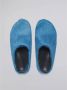 Marni Fussbett Sabot slippers met kalfshaar Blauw - Thumbnail 3