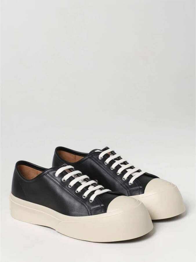 Marni 302 leren sneakers met plateauzool Zwart - Foto 8