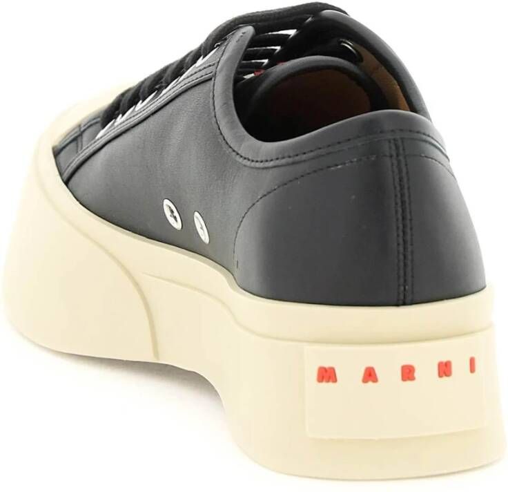 Marni 302 leren sneakers met plateauzool Zwart - Foto 2