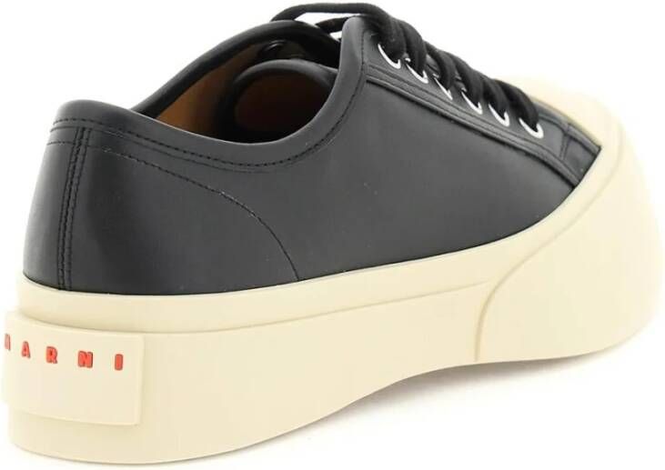 Marni 302 leren sneakers met plateauzool Zwart - Foto 4