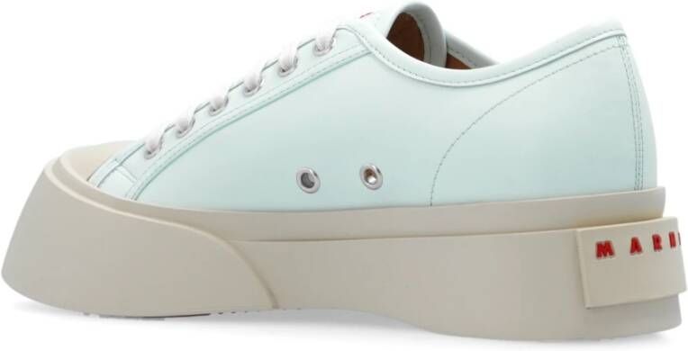 Marni Pablo sneakers met bont Blue Dames